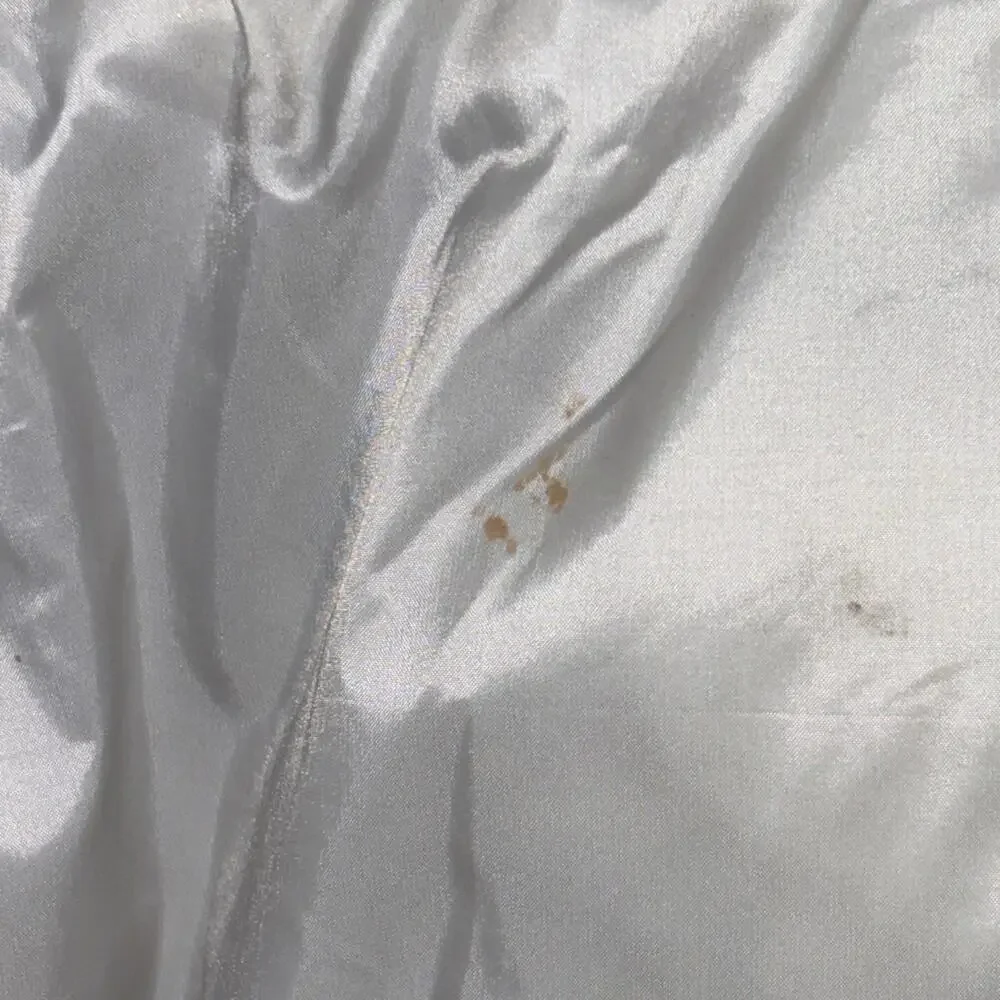 Laundry by Shelli Segal Puffer Down Jacket Womens Medium White Casual Full Zip - Picture 13 of 13